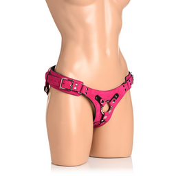 Xr brands Bodice Deluxe - Leren Korset Harnas - Paars (848518051349)