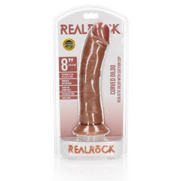 Realrock by shots Gebogen Realistische Dildo met Zuignap - 8 / 20,5 cm (7423522626665)
