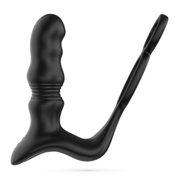 Crushious Crixus - Vibrerende Prostaatmassager met Balriem en Cockring - Zwart (7403254161009)