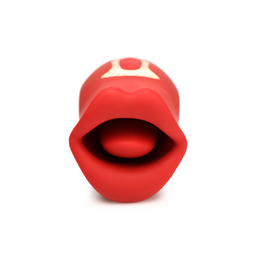 Xr brands Kiss and Tell - Silicone Kissing en Vibrerende Clitorisstimulator - Rood (848518052766)