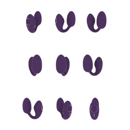 Vive by shots Aika - Pulse Wave  Vibrating Love Egg - Paars (7423522537534)