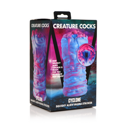 Xr brands Cyclone - Silicone Alien Vagina Stroker - Paars (848518051639)