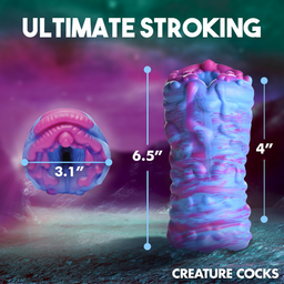 Xr brands Cyclone - Silicone Alien Vagina Stroker - Paars (848518051639)