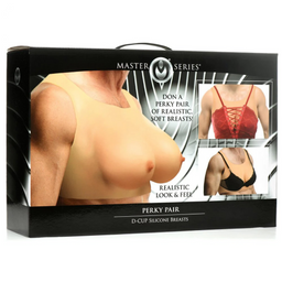Xr brands Perky Pair D-Cup Siliconen Borsten - Vlees (848518049193)