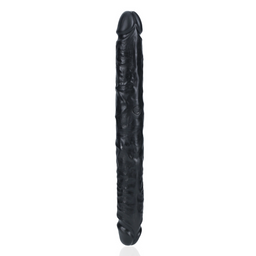 Realrock by shots Slim Double Ended Dong 12 / 30,5 cm - Zwart (8714273505606)
