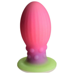Xr brands Xeno Egg - Glow in the Dark - Siliconen Ei - XL - Roze (848518049070)