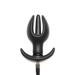 Xr brands Bad Buoy Anchor - Opblaasbare Siliconen Anale Plug - Zwart (848518052353)