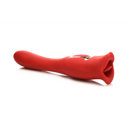 Xr brands Kiss and Tell Pro - Dual-Ended Kissing Vibrator - Rood (848518052759)