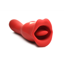Xr brands Kiss and Tell Pro - Dual-Ended Kissing Vibrator - Rood (848518052759)