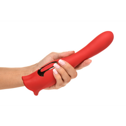 Xr brands Kiss and Tell Pro - Dual-Ended Kissing Vibrator - Rood (848518052759)