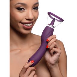 Xr brands Lickgasm - 8x Licking en Sucking Vibrator - Paars (848518044938)