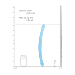 Realrock by shots Niet-realistische dubbele dildo - 17 / 42 cm (7423522581582)