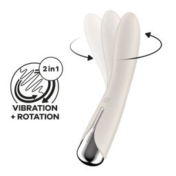 Satisfyer Spinning Vibe 1 - Rotating G-Spot Vibrator - Beige (4061504048710)