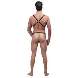 Male power Rip Off Harness Set - One Size - Zwart (845830070379)