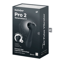 Satisfyer Pro 2 Generatie 3 - Double Air Pulse Vibrator - Liquid Air en Connect App - Zwart (4061504051857)