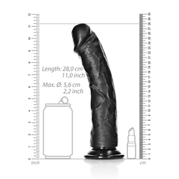 Realrock by shots Gebogen Realistische Dildo met Zuignap - 10 / 25,5 cm (7423522627648)
