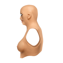 Xr brands Sexy Skin Suit - Siliconen Hoofdschaal en C Cup Borsten (848518058300)