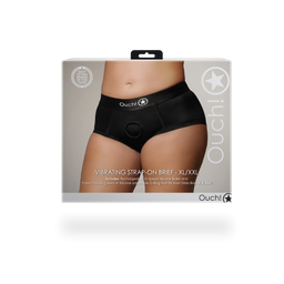 Ouch! by shots Vibrerende Strap-on Boxershort - XL/XXL - Zwart (8714273938497)