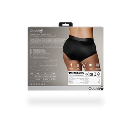 Ouch! by shots Vibrerende Strap-on Boxershort - XL/XXL - Zwart (8714273938497)