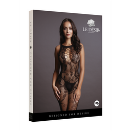 Le désir by shots Criss Cross Neck Bodystocking - One Size (8714273495457)