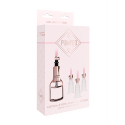 Pumped by shots Clitorale  Tepelpomp Set Medium - Medium (8714273548443)