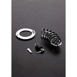 Steel by shots De Spiked Chastity Cage (8714273535306)