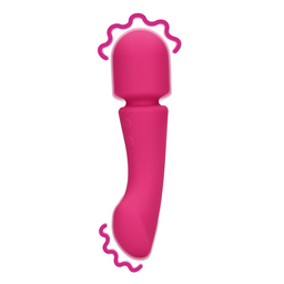 Loveline by shots Ultra Soft Silicone Dubbelzijdige Wand Vibrator - Prestone Roze (8714273048981)