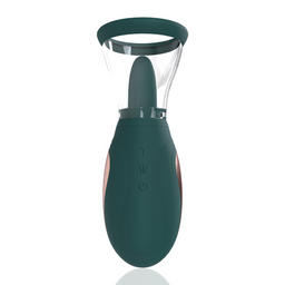 Pumped by shots Enhance - Oplaadbare Vulva- en Borstpomp - Bosgroen (8714273054777)