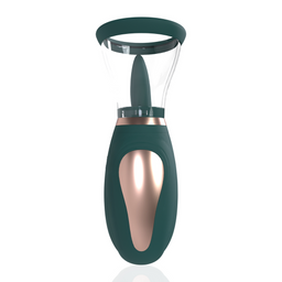 Pumped by shots Enhance - Oplaadbare Vulva- en Borstpomp - Bosgroen (8714273054777)