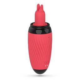 Crushious Scarlet - Vibrerende en Zuigende Vulva Pomp - Rood (7403254157958)