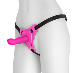 Crushious Snapper - Strap-on Harnas met Dildo - Roze (7403254157897)