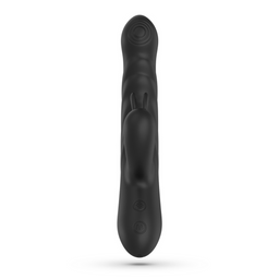 Crushious Lapin - Duwende Konijnen Vibrator - Zwart (7403254159372)