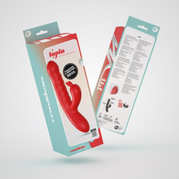 Crushious Lapin - Duwende Konijnen Vibrator - Rood (7403254159365)