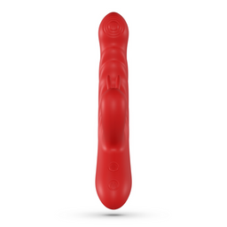 Crushious Lapin - Duwende Konijnen Vibrator - Rood (7403254159365)