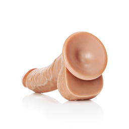 Realrock by shots Gebogen Realistische Dildo met Ballen en Zuignap - 8 / 20,5 cm (7423522628621)