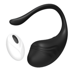 Crushious Tamago - Oplaadbaar Vibrerend Ei met Afstandsbediening - Zwart (7403254159556)