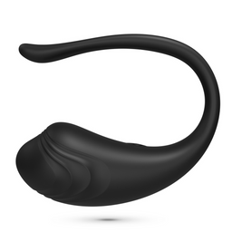 Crushious Tamago - Oplaadbaar Vibrerend Ei met Afstandsbediening - Zwart (7403254159556)