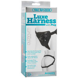 Doc johnson Platina Luxe Harnas met Plug (782421018177)
