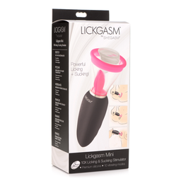 Xr brands Lickgasm Mini - 10x Licking and Sucking Stimulator - Roze (848518045140)