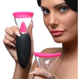 Xr brands Lickgasm Mini - 10x Licking and Sucking Stimulator - Roze (848518045140)