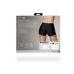 Ouch! by shots Vibrerende Strap-on Boxer - XS/S - Zwart (8714273937728)