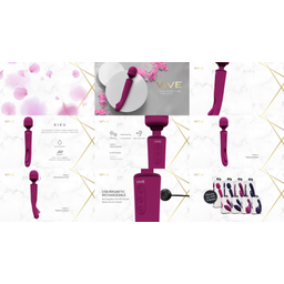 Vive by shots Kiku - Dubbelzijdige Wand met Innovatieve G-Spot Flapper Stimulator - Roze (8714273051820)