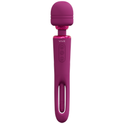 Vive by shots Kiku - Dubbelzijdige Wand met Innovatieve G-Spot Flapper Stimulator - Roze (8714273051820)