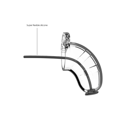 Mancage by shots Model 15 Chastity Cock Cage met Urethrale Sounding - 3.5 / 9 cm (8714273929211)