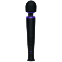 Doc johnson Oplaadbare Power Wand - Ultra-Krachtige Silicone Wand Massager - Zwart (782421088392)