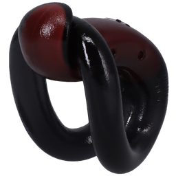 Doc johnson Prestatie Ring - Zwart/Rood (782421086855)