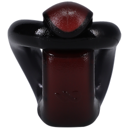 Doc johnson Prestatie Ring - Zwart/Rood (782421086855)