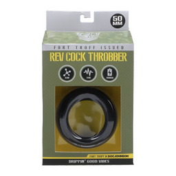 Doc johnson Rev Cock Throbber - Vibrerende Cockring - Groot - Zwart (782421088354)