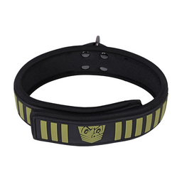 Doc johnson Tactische Halsband en Leash - Zwart/Groen (782421088163)