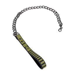 Doc johnson Tactische Halsband en Leash - Zwart/Groen (782421088163)